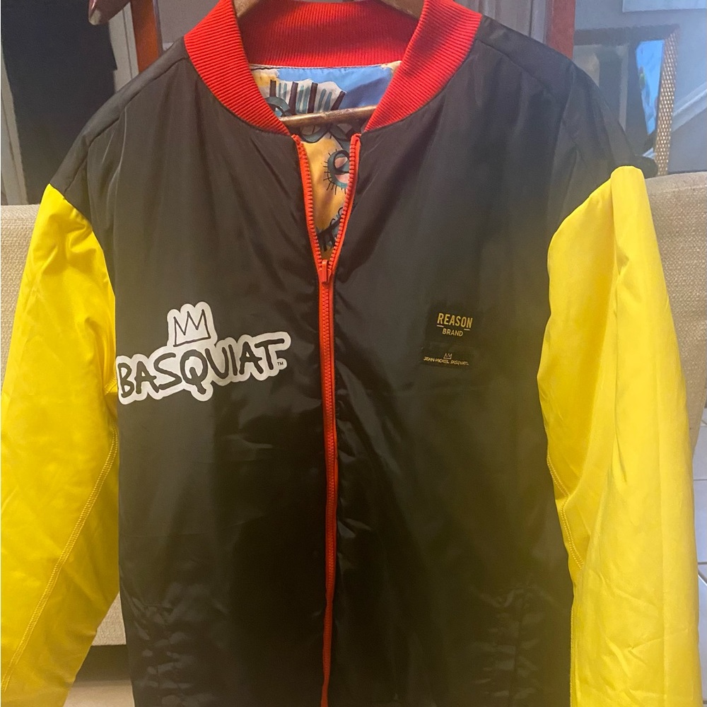 Basquiat puffer jacket . Xl